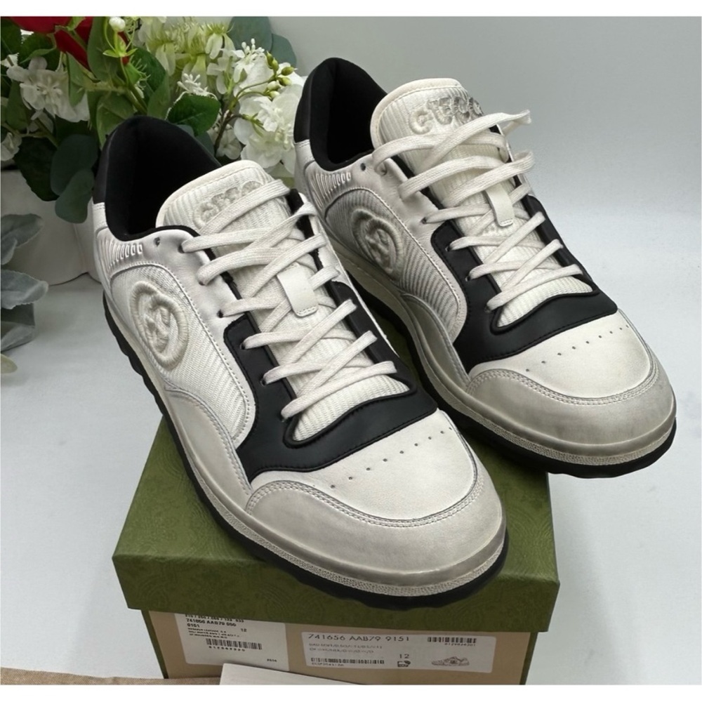 Gucci Mac 80 distressed leather sneakers size 12 made in
Italy - Picture 7 of 7